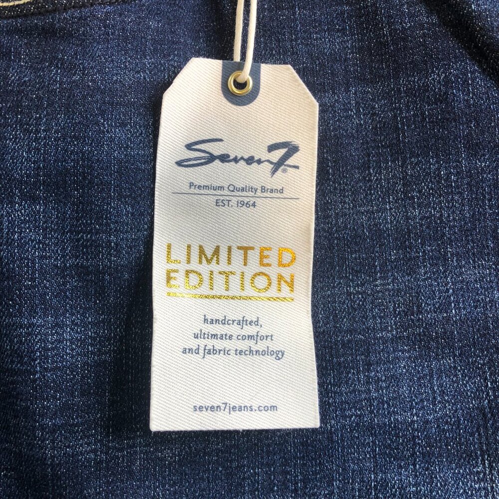 Seven7 Jeans Womens 24 (42x32) Blue Bootcut Limited Edition Comfort Stretch - Picture 2 of 12